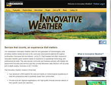 Tablet Screenshot of innovativeweather.com